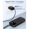 Malá multifunkční rychlá 22,5W powerbanka s kabely a velkou kapacitou 25800 mAh