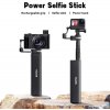 USB-C 90cm selfie tyč s powerbankou 10000mAh pro kamery GoPro, DJI action, Telefony, Insta360 a další
