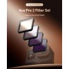 Sada 4ks filtrů CPL ND8 ND16 ND32 pro Insta360 Ace Pro a Ace Pro 2 3
