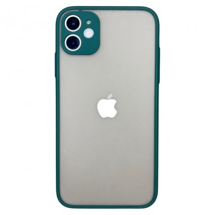 1548 kryt pro apple iphone 11 barevna tlacitka a poloprusvitna zadni strana okraje zelene