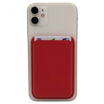 2340 penezenka na karty pro apple iphone magsafe kozena cervena
