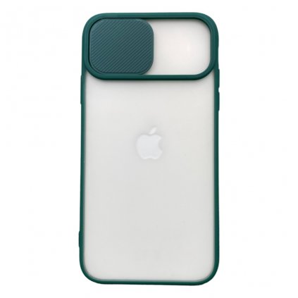 900 kryt pro apple iphone 12 pro s ochranou cocky fotoaparatu pruhledna zadni strana zeleny