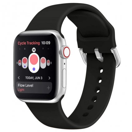 2628 remienok na apple watch 42mm 44mm 45mm flexi cierny