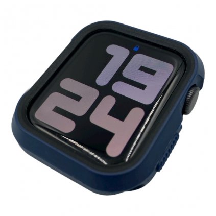2823 kryt na apple watch 40mm silikonovy modrocierny