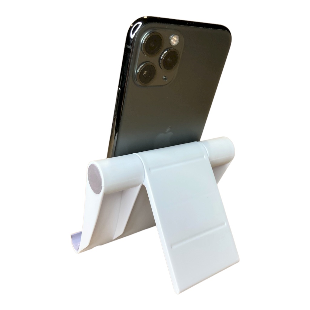 Stojan na mobilný telefón plastový biely