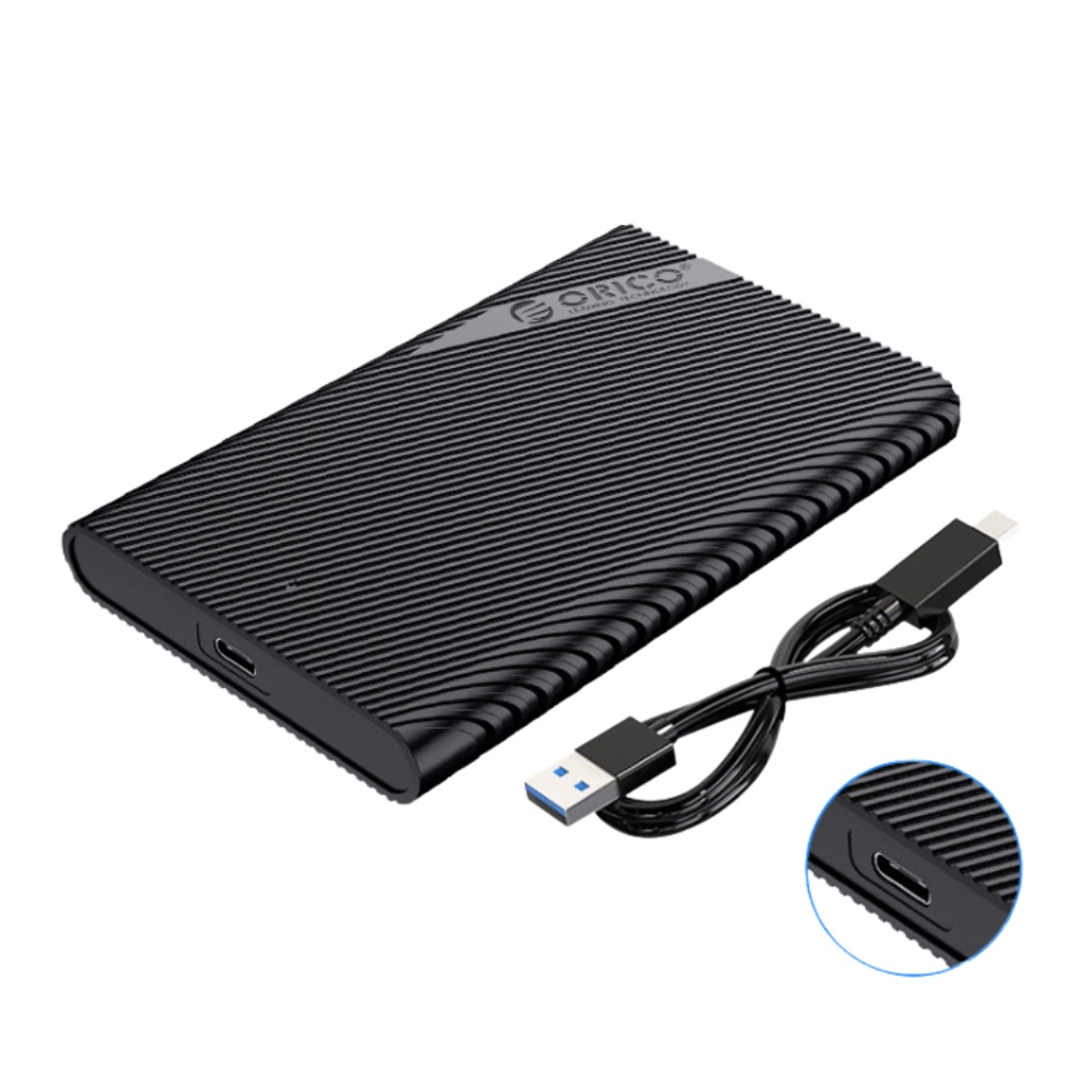 Box na HDD 2,5" Orico SATA čierny