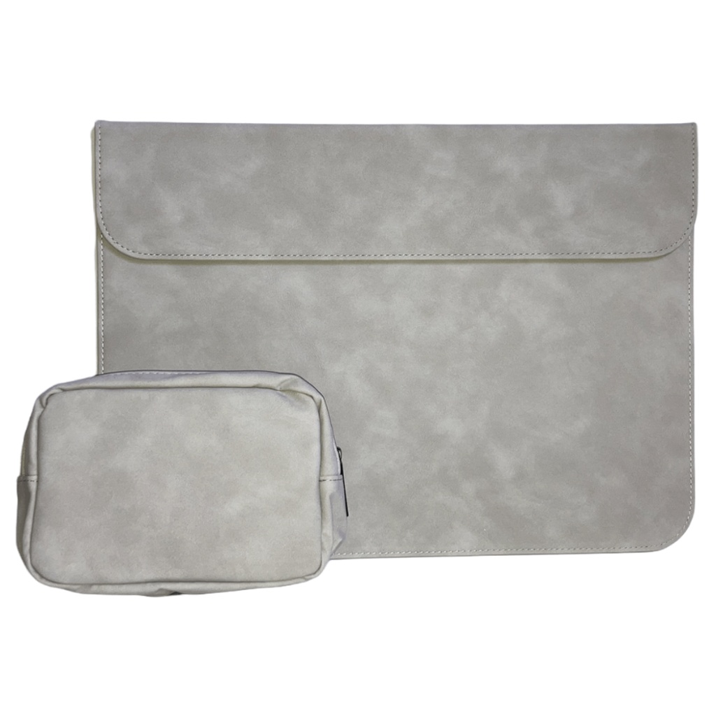 Obal na Notebook a MacBook s peňaženkou do veľkosti 15" sivý