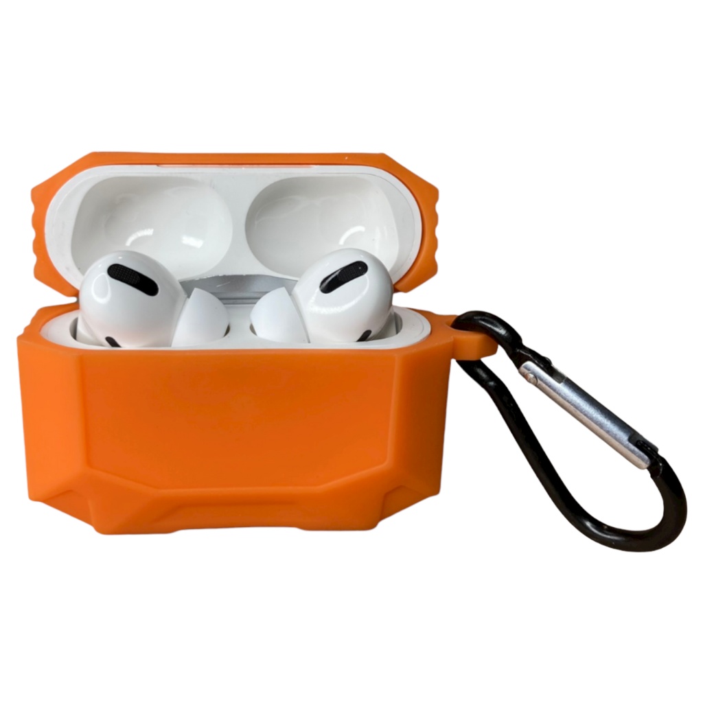Obal na AirPods Pro silikónový oranžový