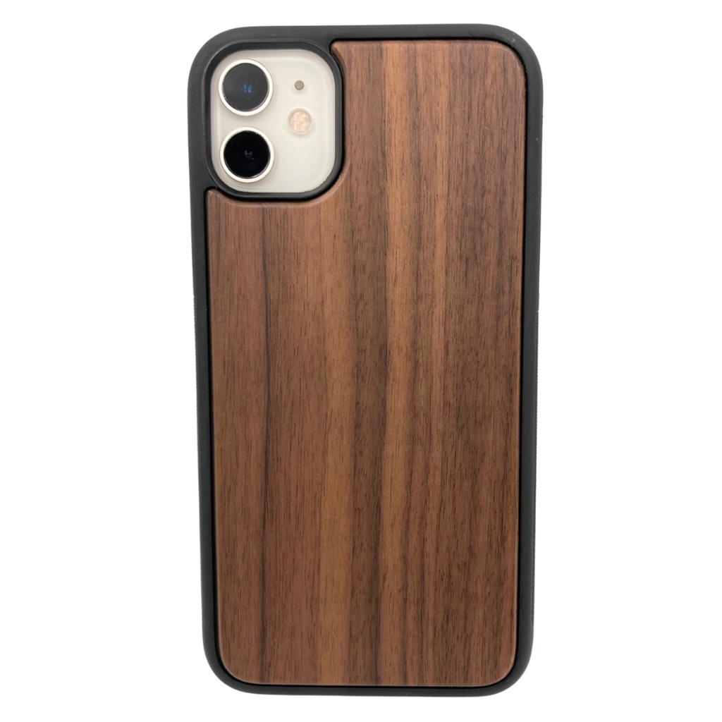 Drevený kryt na iPhone 12 Pro tmavý