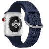 2583 1 remienok na apple watch 38mm 40mm 41mm silikonovy tmavomodry