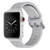 2646 remienok na apple watch 42mm 44mm 45mm silikonovy sivy