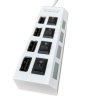 2736 1 rozbocovac usb hub 4xusb vysokorychlostny vypinatelny biely