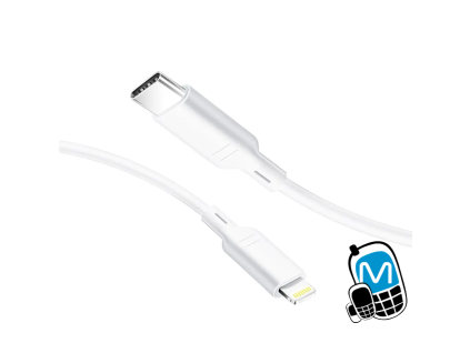Kábel USB-C/Lightning Blue Star PD 1,2 m, biely