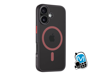 Apple iPhone 15 Pro cierny/cerveny Hyperstealth MagForce TA