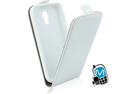 Samsung S6 Edge+ biely FLEXI FLIP GLITER