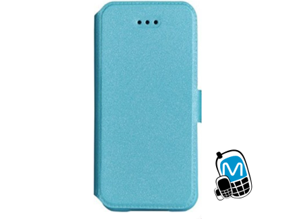 Samsung S6 modry FLEXI BOOK GLITER