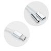 AUX adaptér 2v1 USB-C (M) na USB-C (F) / 3,5 mm jack biely