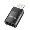 HOCO adaptér Lightning (M) na USB-C (F) UA17, čierny