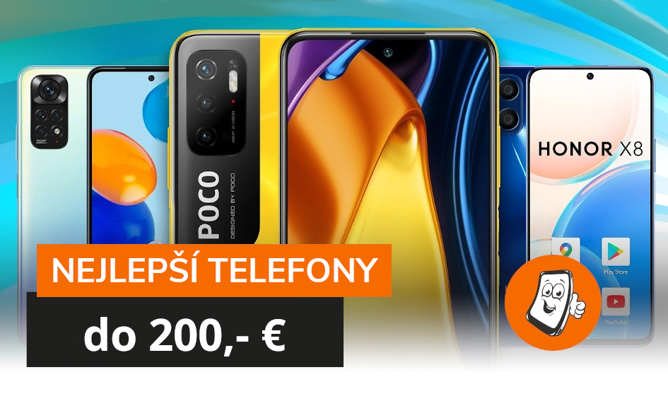 Telefony do 200,- €