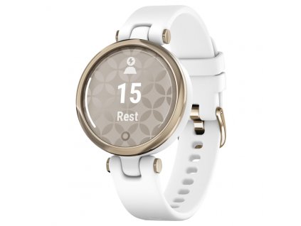 Garmin Lily Sport (Barva Cream Gold, Řemínek White Silicone)