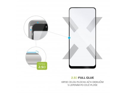 FIXED Full Cover 2,5D Tempered Glass for Xiaomi Redmi Note 10/Note 10S, black