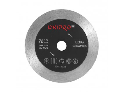 Diamantový kotouč Dnipro-M Ultra-Ceramics 76 mm 10 mm