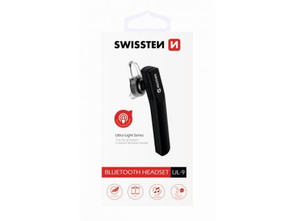 BLUETOOTH HEADSET SWISSTEN ULTRA LIGHT UL-9 BLACK