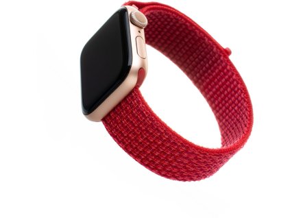 FIXED Nylon Strap nylonový pásek pro Apple Watch 38/40/41mm červený