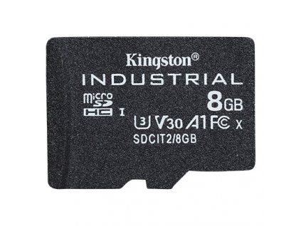 Kingston Industrial/micro SDHC/8GB/100MBps/UHS-I U3 / Class 10