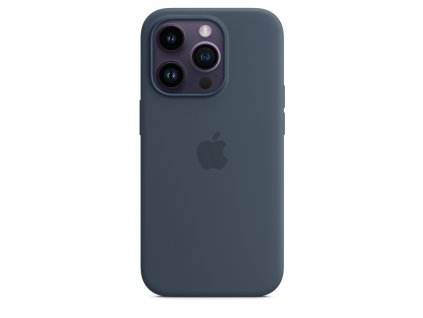 iPhone 14 Pro Max Silicone Case with MS-Storm Blue