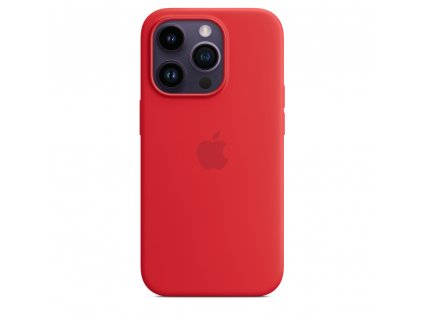 iPhone 14 Pro Max Silicone Case with MS- RED