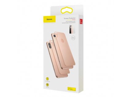 Baseus iPhone Xr 0.3 mm Full coverage curved T-Glass rear Protector Gold (SGAPIPH61-BM0V)