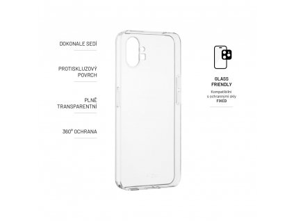 FIXED TPU Gel Case for Nothing phone (1), clear
