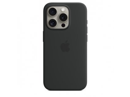 APPLE iPhone 15 Pro Silicone Case with MS - Black