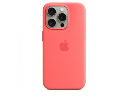 APPLE iPhone 15 Pro Silicone Case with MS - Guava