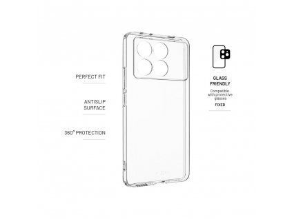 FIXED TPU Gel Case for POCO X6 Pro 5G, clear