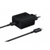 EP-TA845EBE + EP-DW767JBE Samsung 45W Cestovní nabíječka + USB-C/USB-C Datový Kabel Black (OOB Bulk)