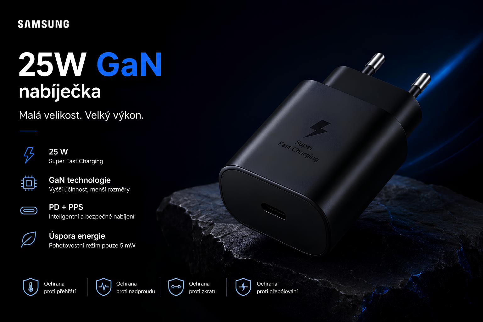 Rychlé nabíjení Samsung 25W