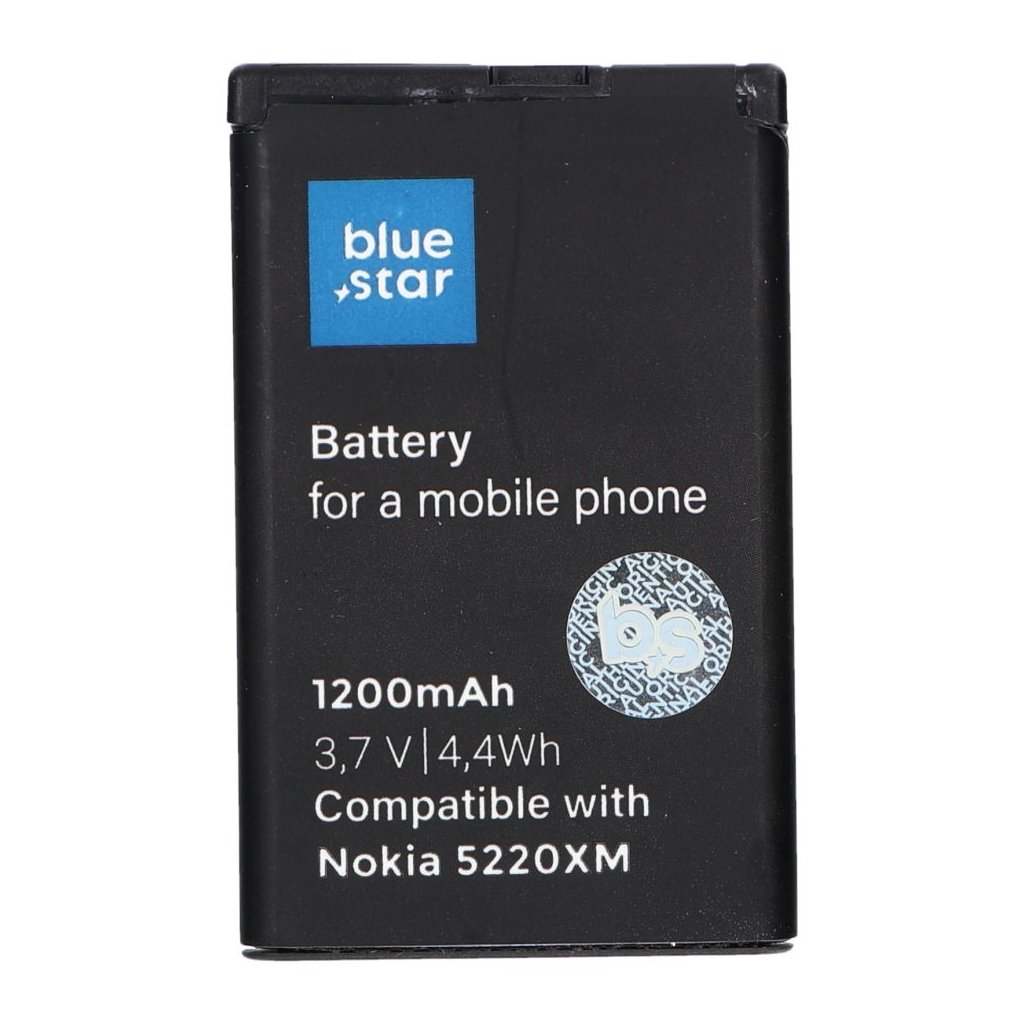 Baterie 1200mAh Blue Star Nokia 5220 XM, Li-Ion (náhrada za BL-5CT) (BS)Premium