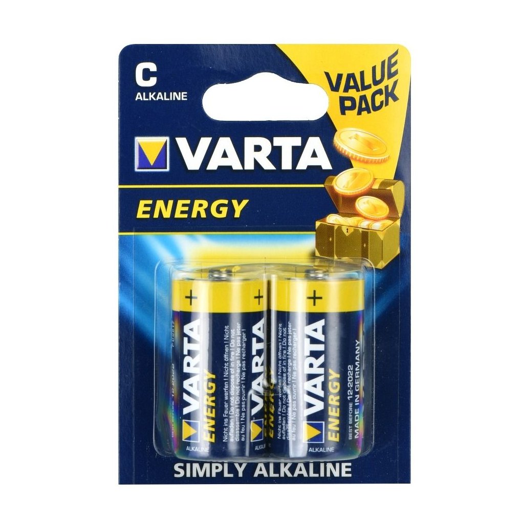 VARTA alkalická baterie R14 (typ C) - 2ks