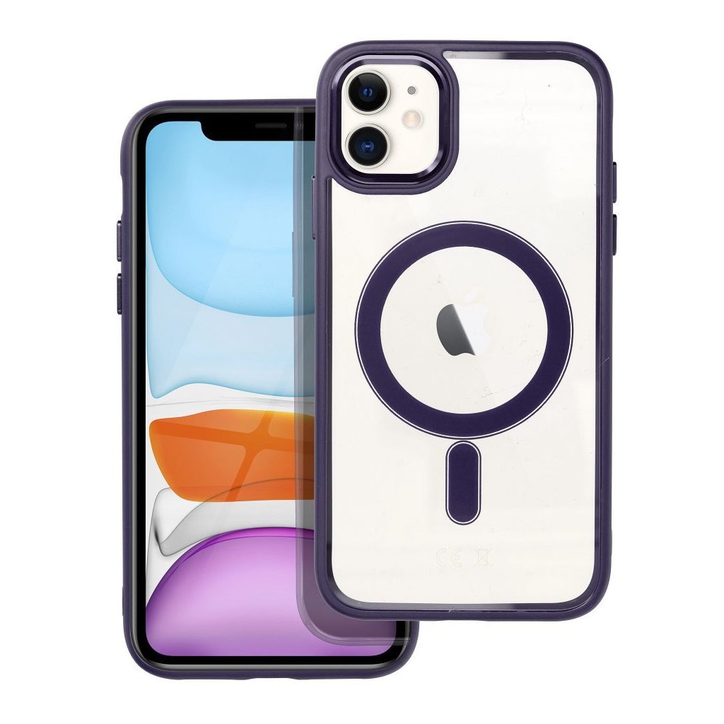 FuteraCOLOREDGEMAGCOVERkompatybilnyzMagSafedoIPHONE11fioletowy1