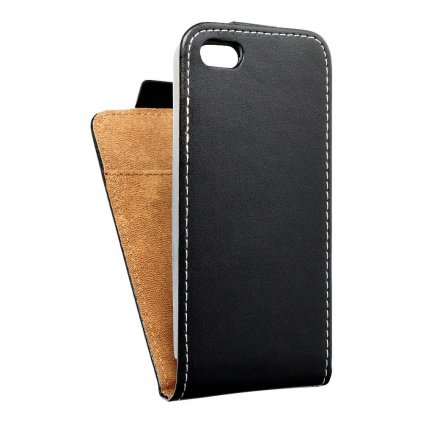 Forcell pouzdro Slim Flip Flexi FRESH pro iPhone 5/5S - černé