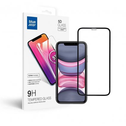 Ochranné tvrzené sklo BlueStar 5D - Apple Iphone XR 6.1" (full glue) černé