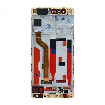 Huawei P9 LCD Displej + Dotyková Deska + Přední Kryt zlatá