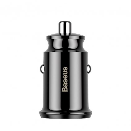 Nabíječka do auta BASEUS Grain  Dual-USB 3.1 A černá
