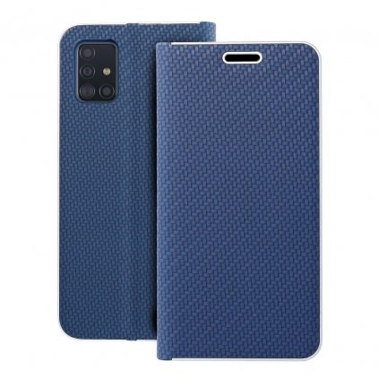 Pouzdro Luna Carbon Samsung Galaxy A51 modré