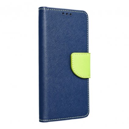 Pouzdro Fancy Book SAMSUNG GALAXY A11 navy blue/limonka