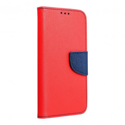Pouzdro Fancy Book Xiaomi Redmi Note 9 červené/navy blue