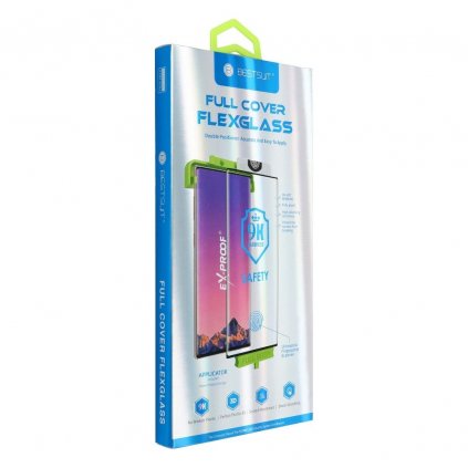 Tvrzené sklo Flexible Nano Glass 5D Full Glue - Samsung Galaxy Note 20 Ultra černé (Hot Bending)