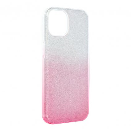 Pouzdro Forcell SHINING Apple Iphone 13 transparent/růžové